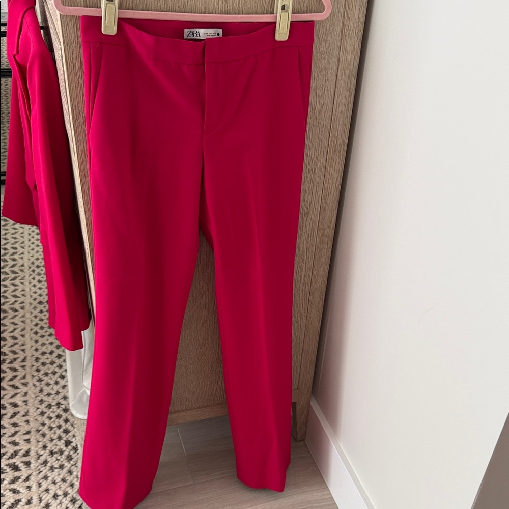Zara Vibrant Pink Jacket and Pants Suit -small - Picture 2 of 5